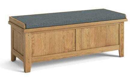 Ferryhill wood store storage bench